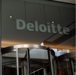 front entrance to Deloitte office