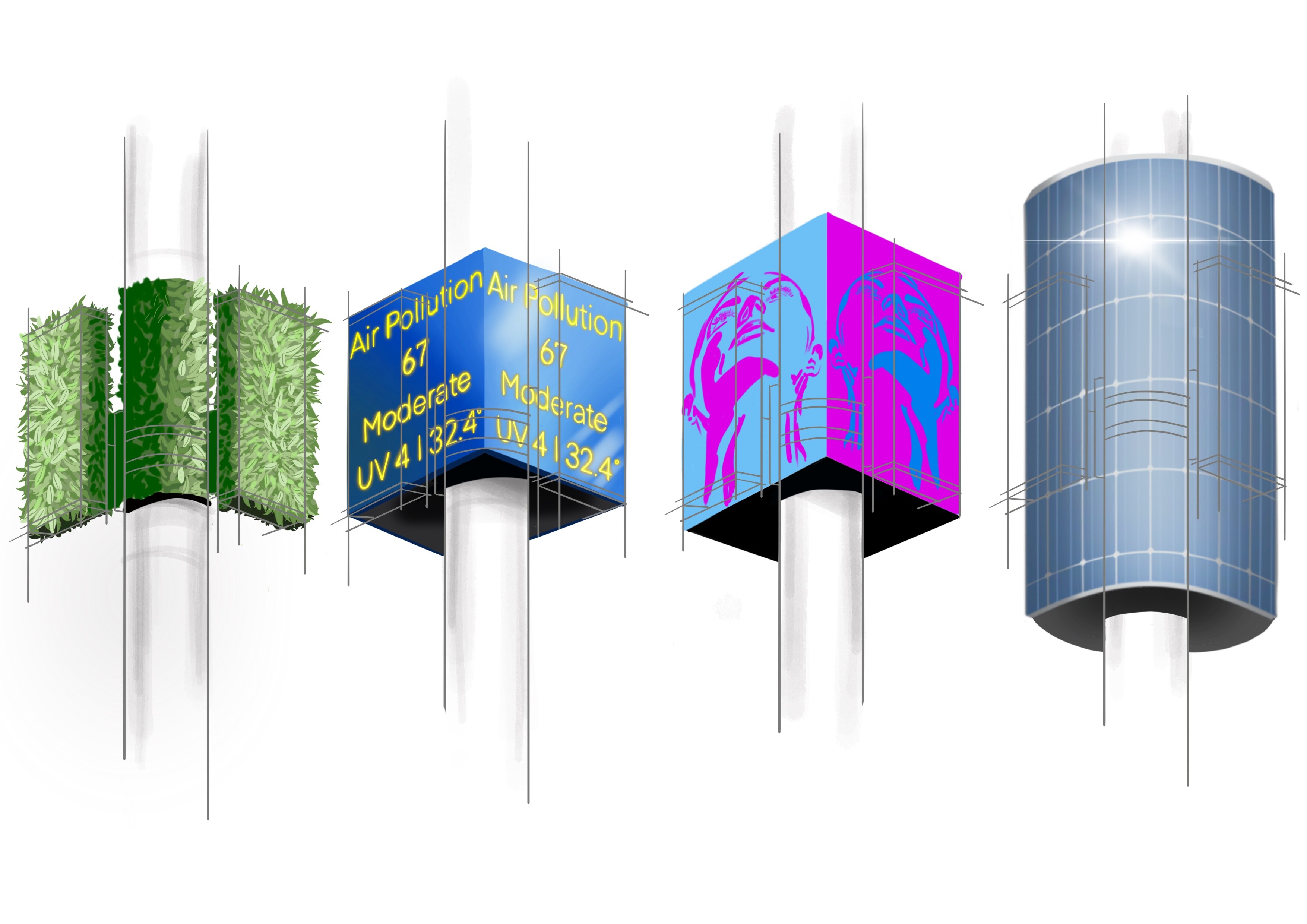4 types of pylons