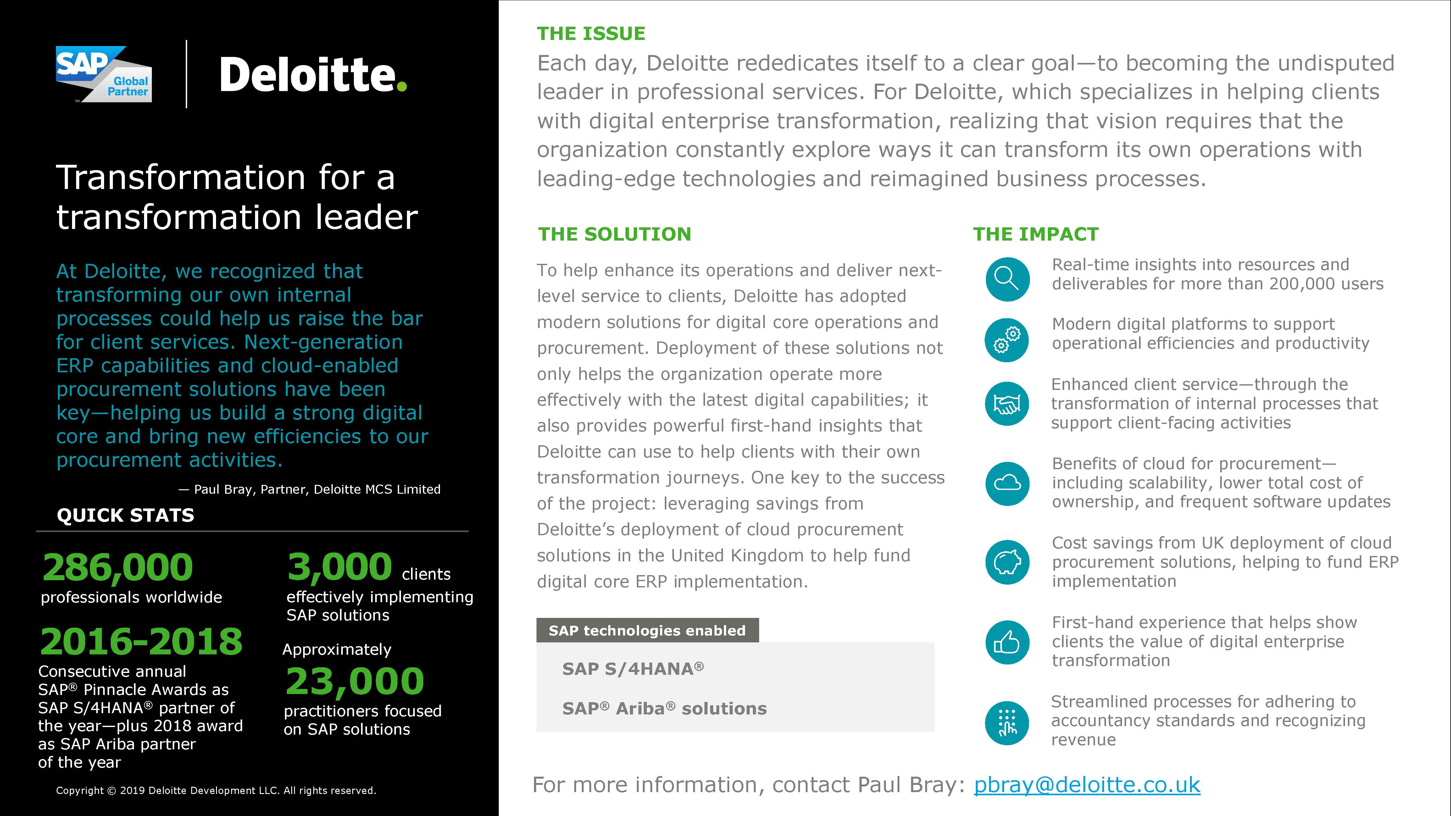 deloitte case study sap