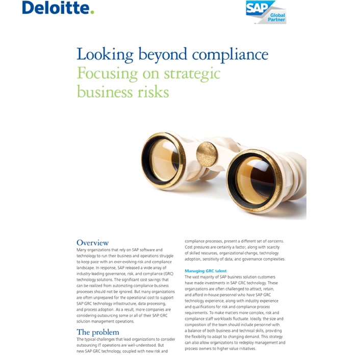 Looking beyond compliance