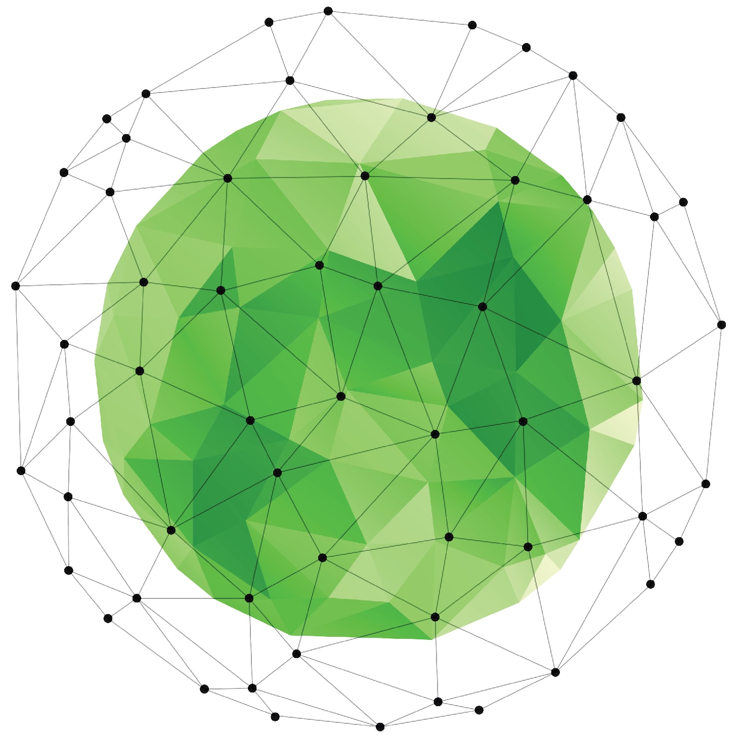 Green Black Dots