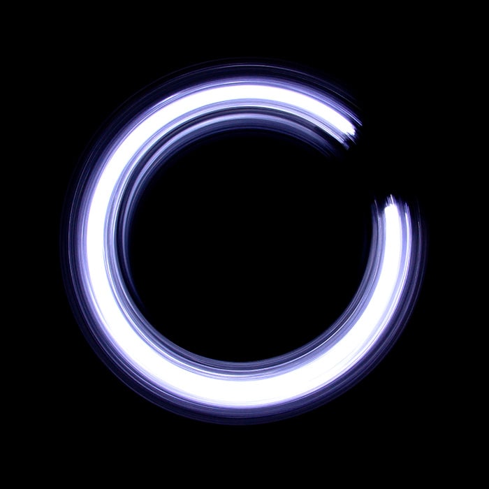 purple neon circle