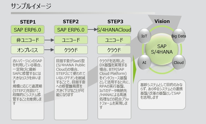 SAP基盤ロードマップ策定(サンプルイメージ)