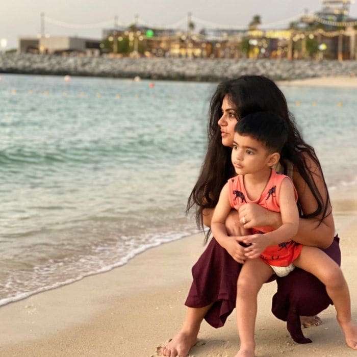 Nupur Dayal with son