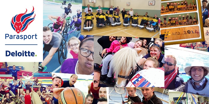 Deloitte and BPA Parasport collage