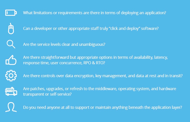 PaaS infrastructure strategy questions to ask