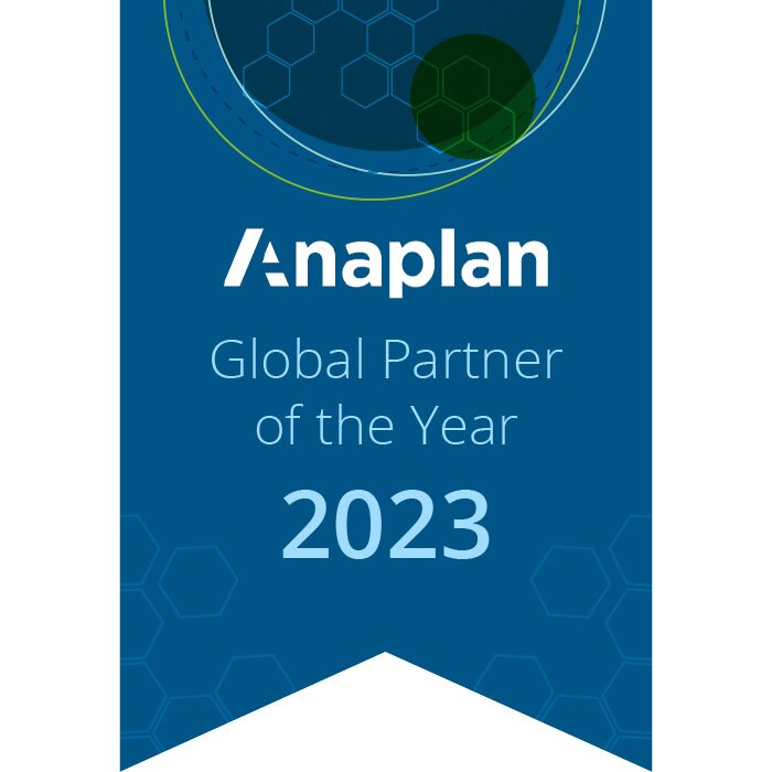 Anaplan: Global Partner of the Year 2023 award