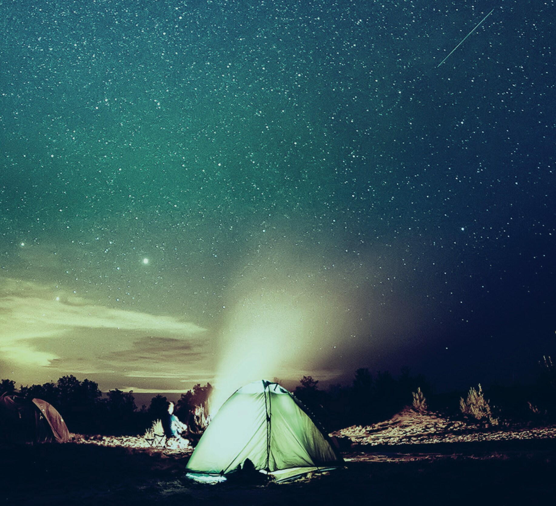 camp stars sky
