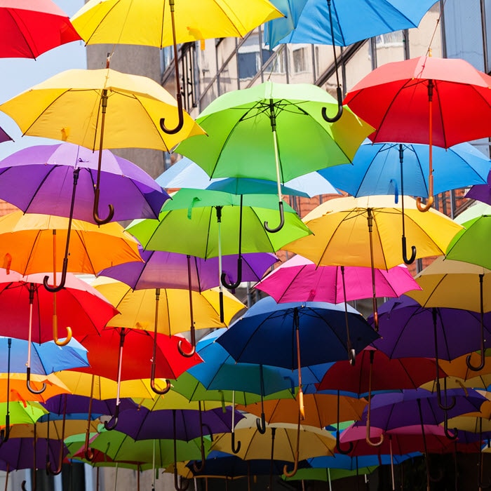 Color umbrellas