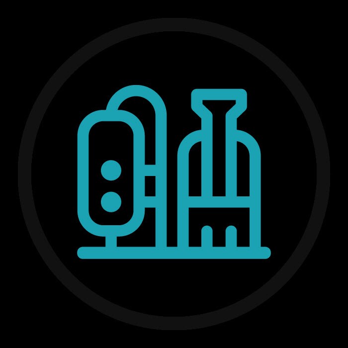 connected pipes icon
