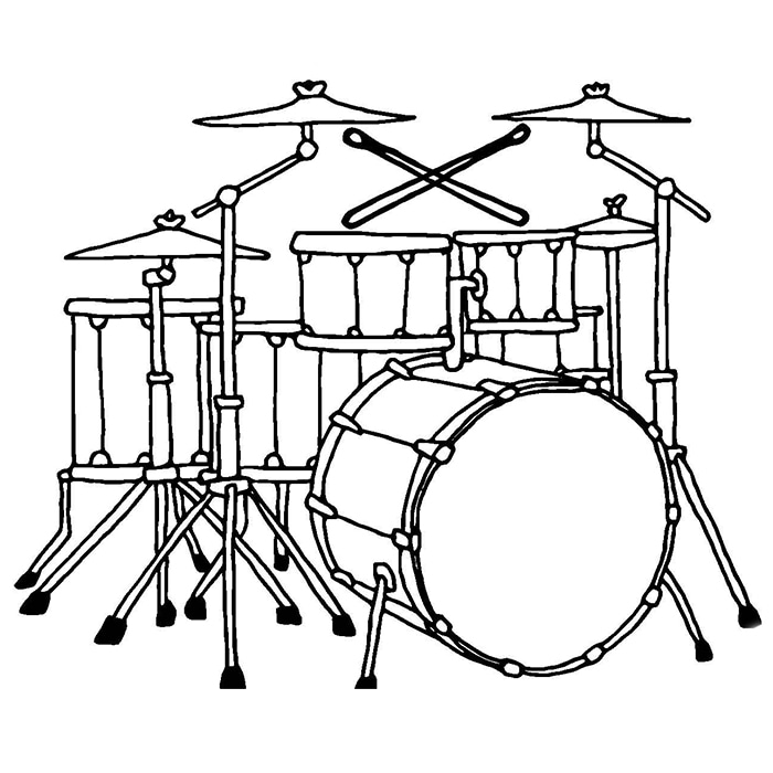 drum kit illustration