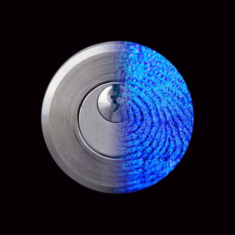Half fingerprint lock