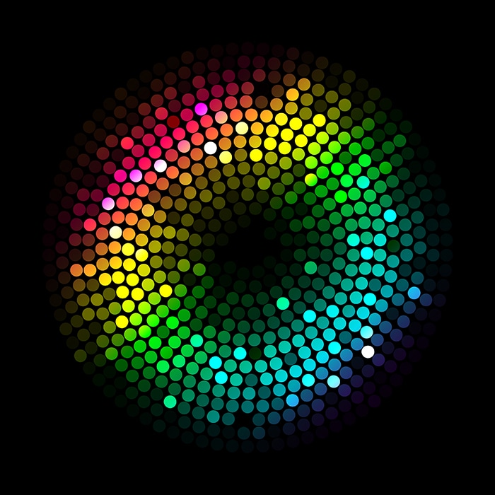 multi color dots
