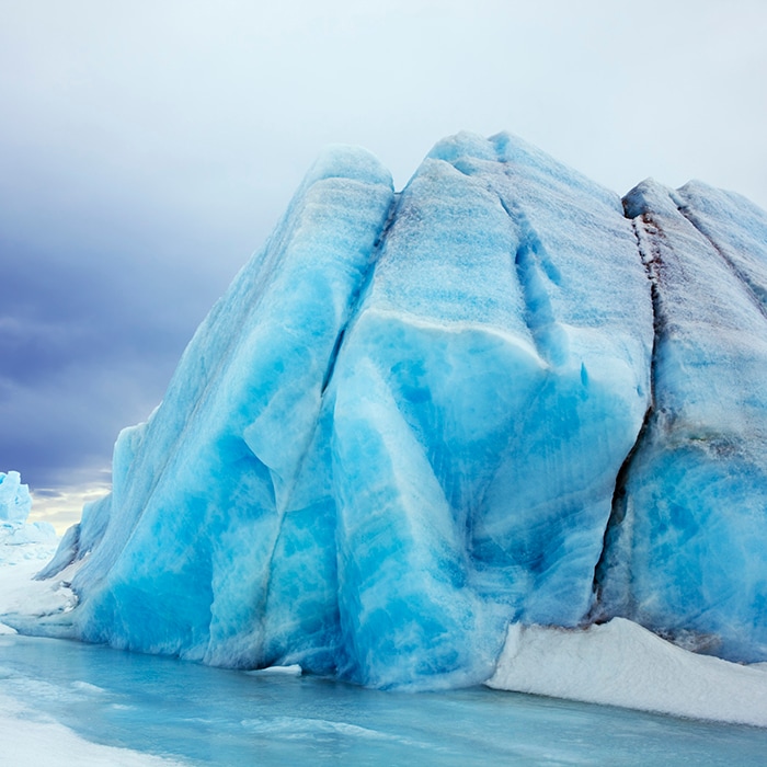 Aqua iceberg