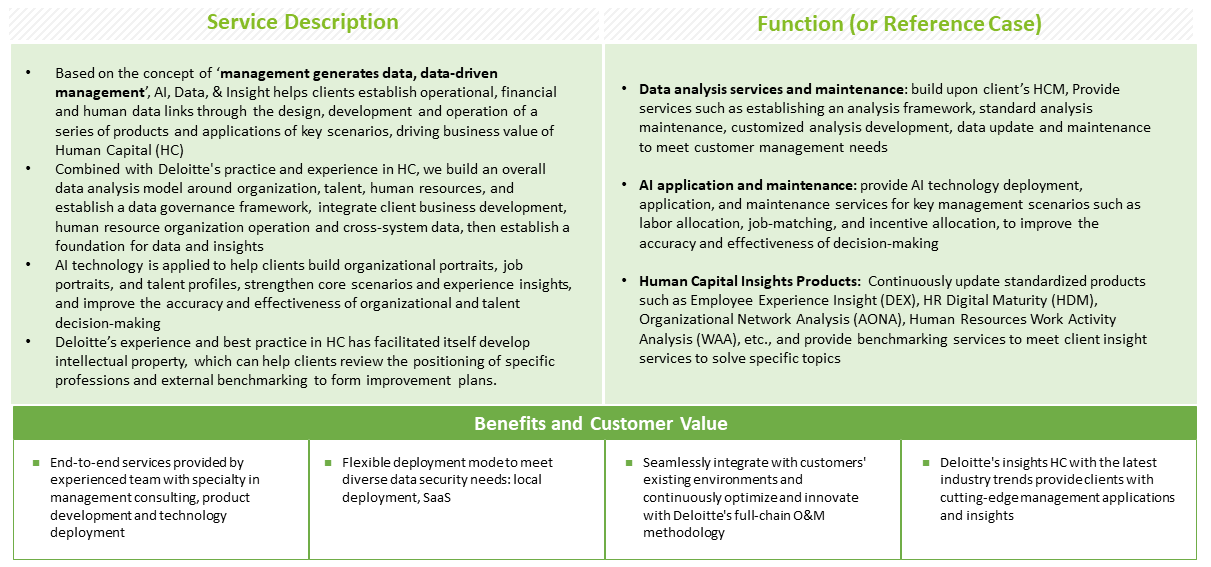 Human Capital Analytics AI Operate Services