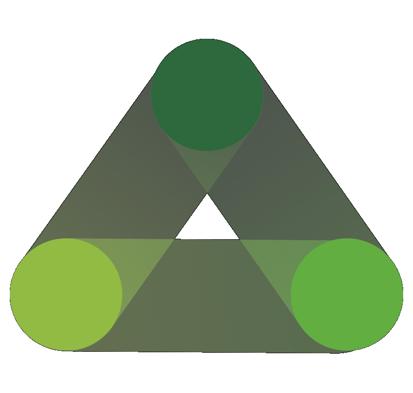 3 circle triangle graphic