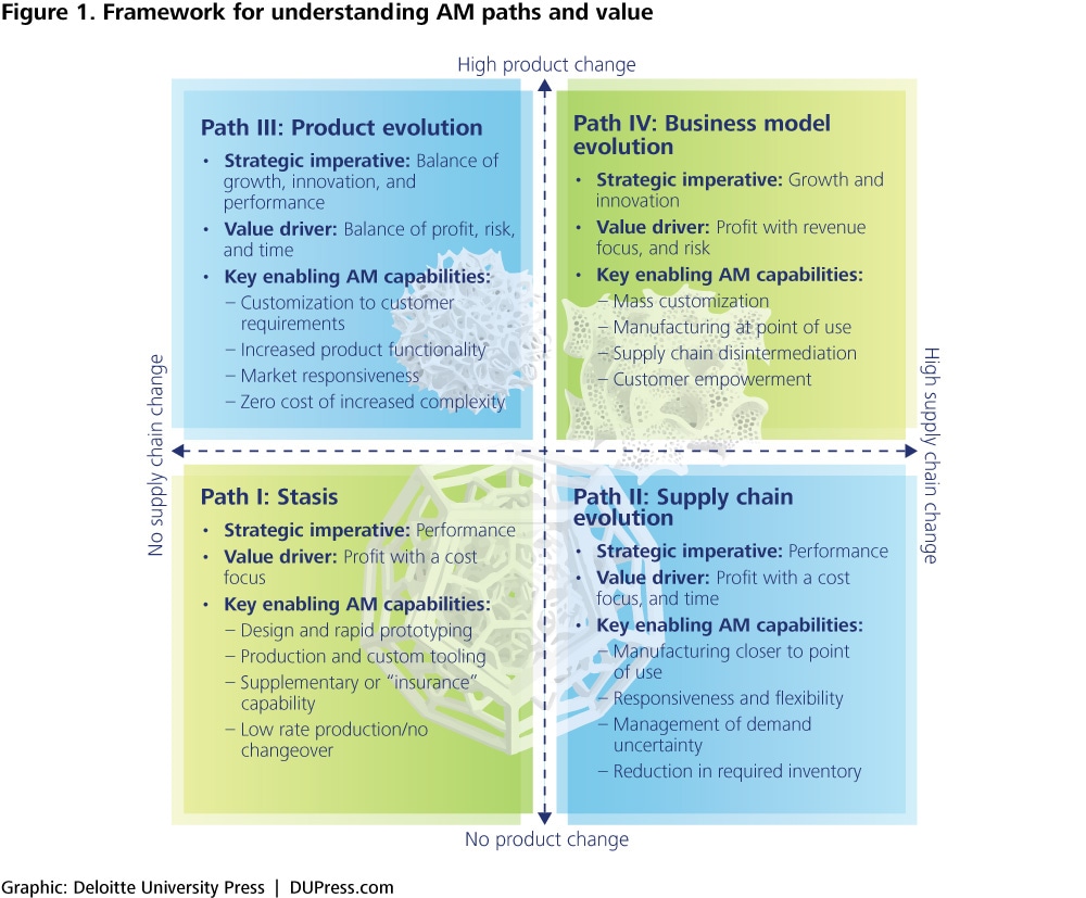 Figure 1. Framework for understanding AM paths and value