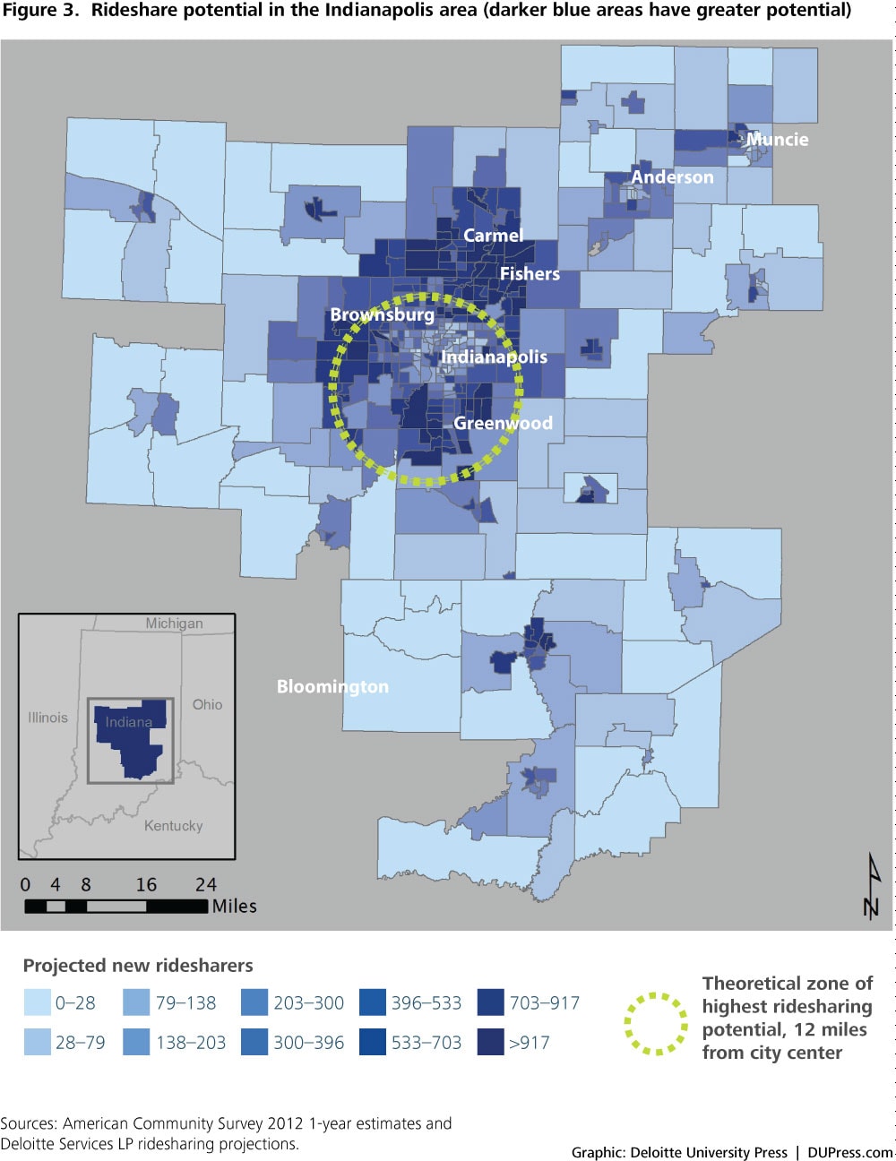 DUP_1027_Figure 3: Rideshare potential in the Indianapolis area